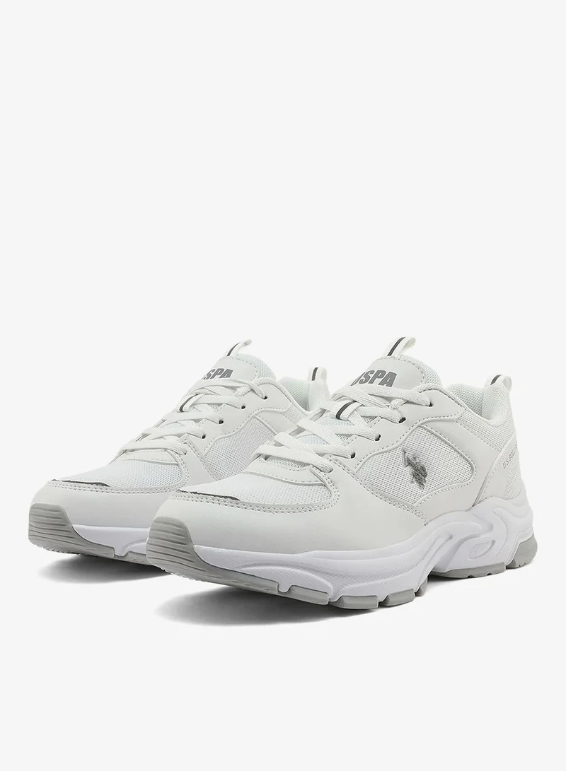 U.S. Polo Assn. white Women's White and White Sneakers - Bold Rugged Style with Durable Sole for Outdoor Wear for Women | Best Price UAE